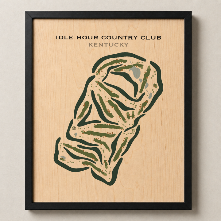 Idle Hour Country Club, Kentucky - Printed Golf Courses