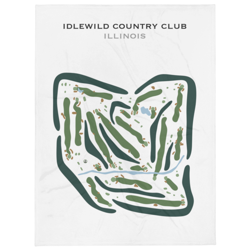 Idlewild Country Club, Illinois - Printed Golf Courses