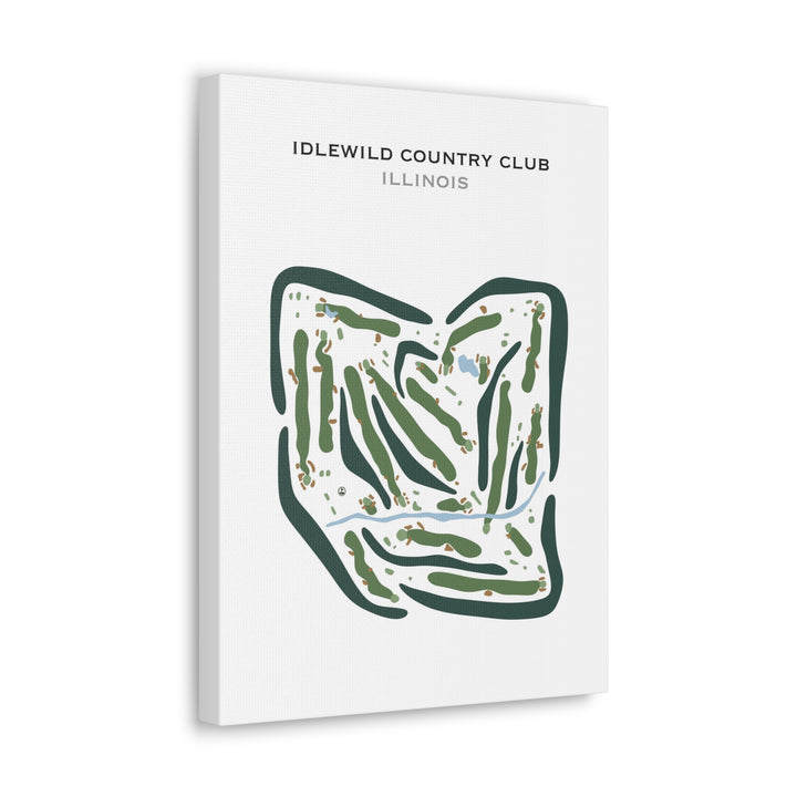 Idlewild Country Club, Illinois - Printed Golf Courses