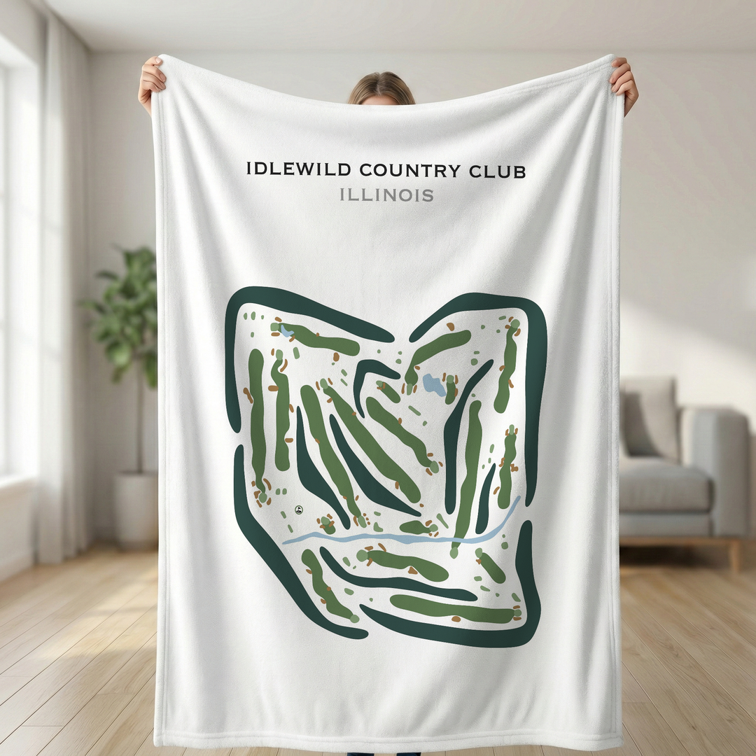 Idlewild Country Club, Illinois - Printed Golf Courses