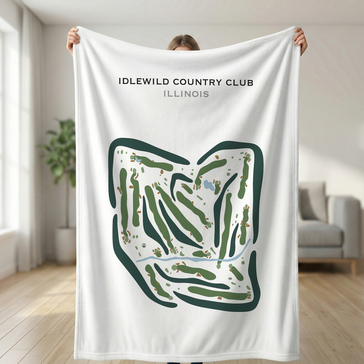 Idlewild Country Club, Illinois - Printed Golf Courses