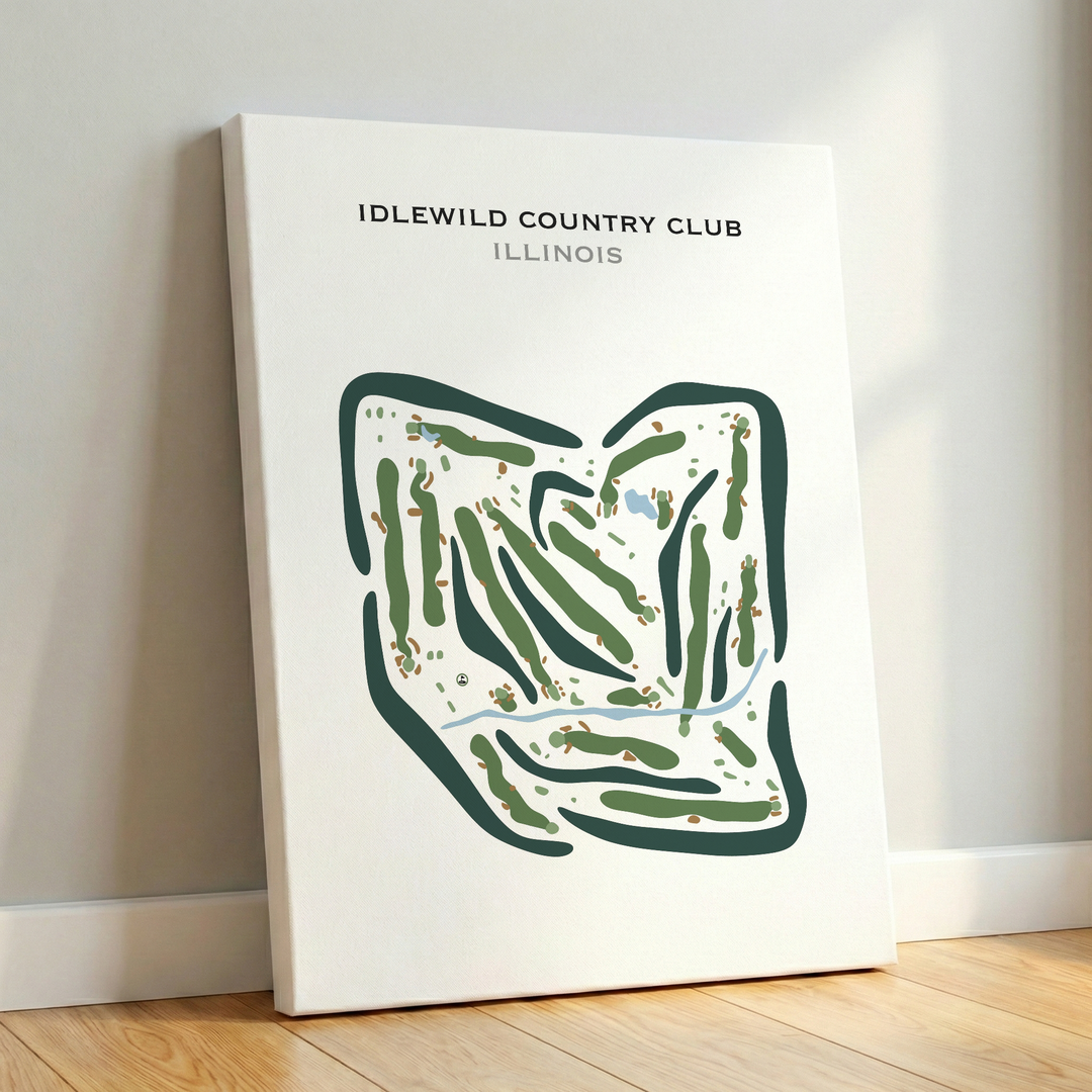 Idlewild Country Club, Illinois - Printed Golf Courses