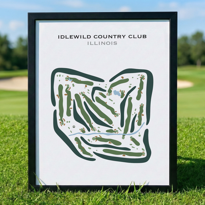 Idlewild Country Club, Illinois - Printed Golf Courses