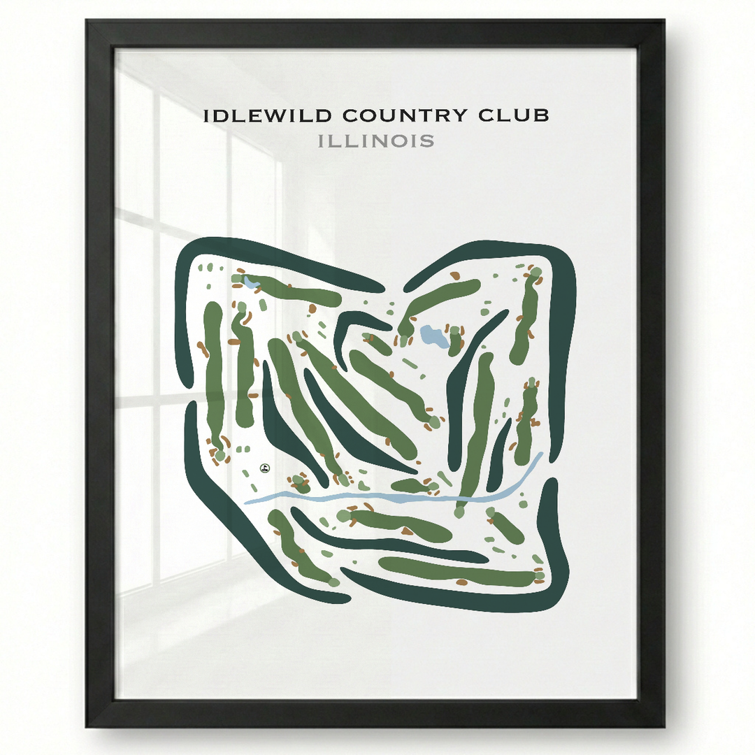 Idlewild Country Club, Illinois - Printed Golf Courses