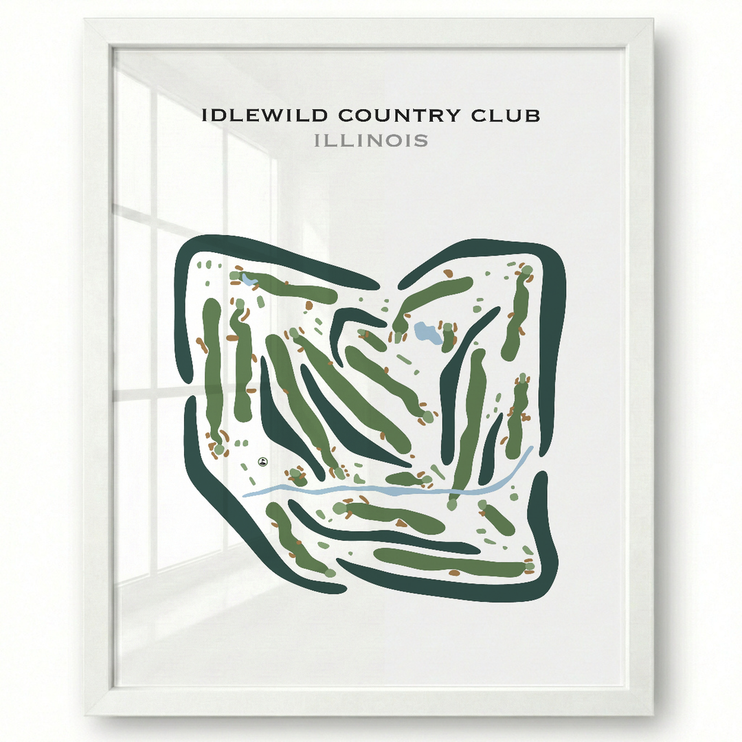 Idlewild Country Club, Illinois - Printed Golf Courses
