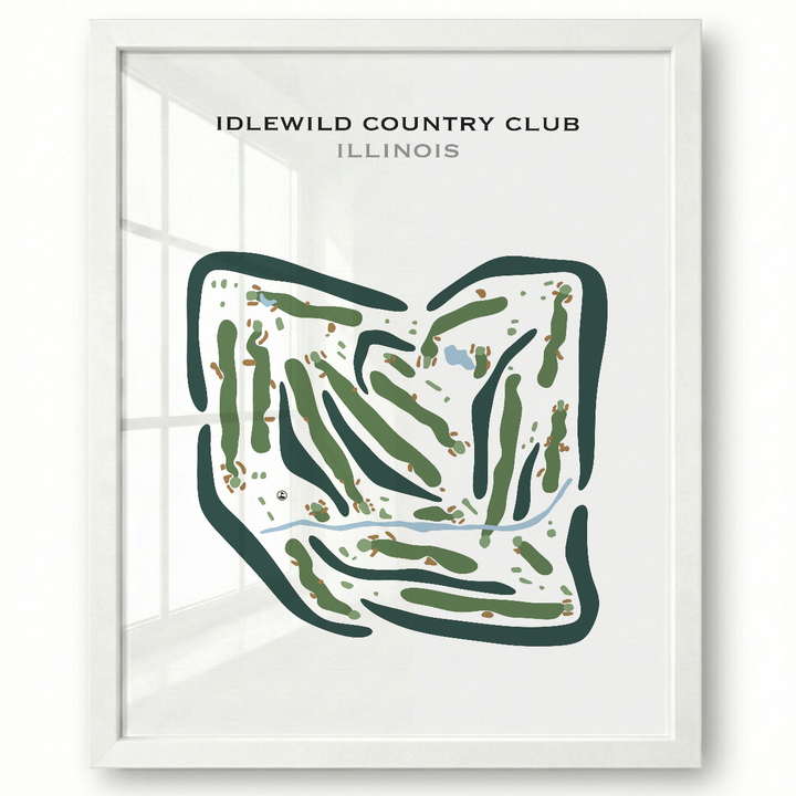 Idlewild Country Club, Illinois - Printed Golf Courses