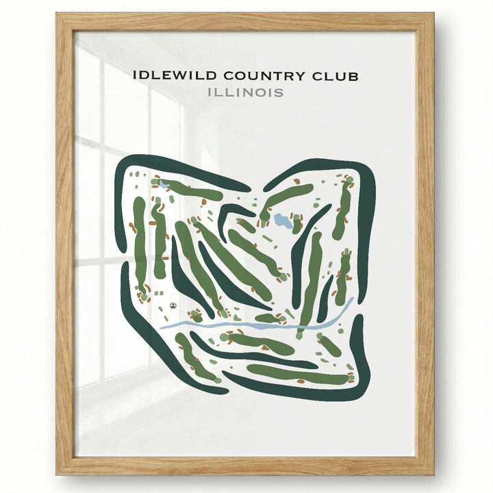 Idlewild Country Club, Illinois - Printed Golf Courses