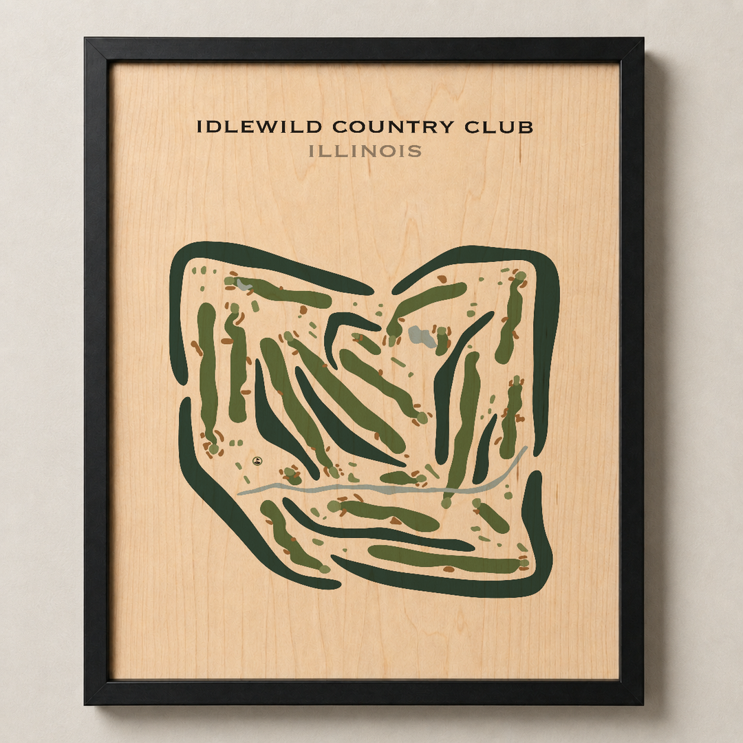 Idlewild Country Club, Illinois - Printed Golf Courses