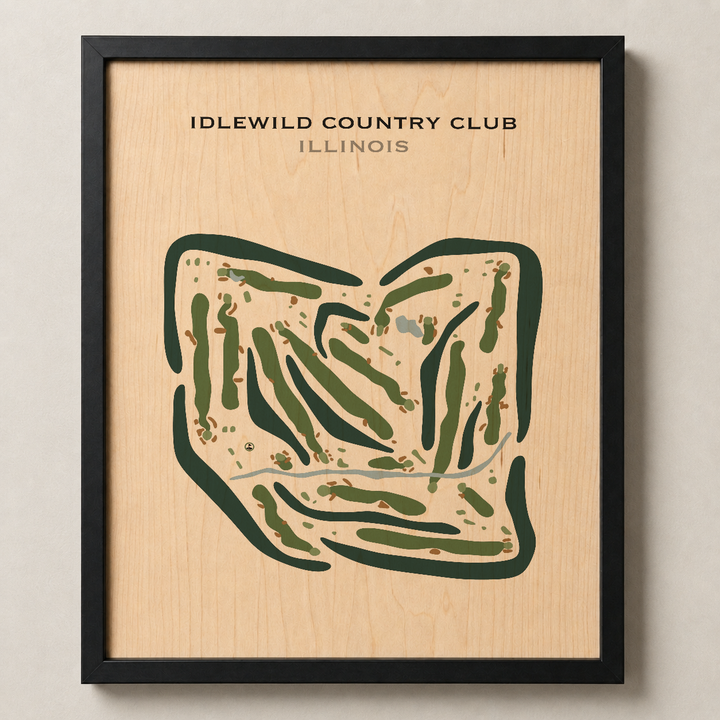 Idlewild Country Club, Illinois - Printed Golf Courses
