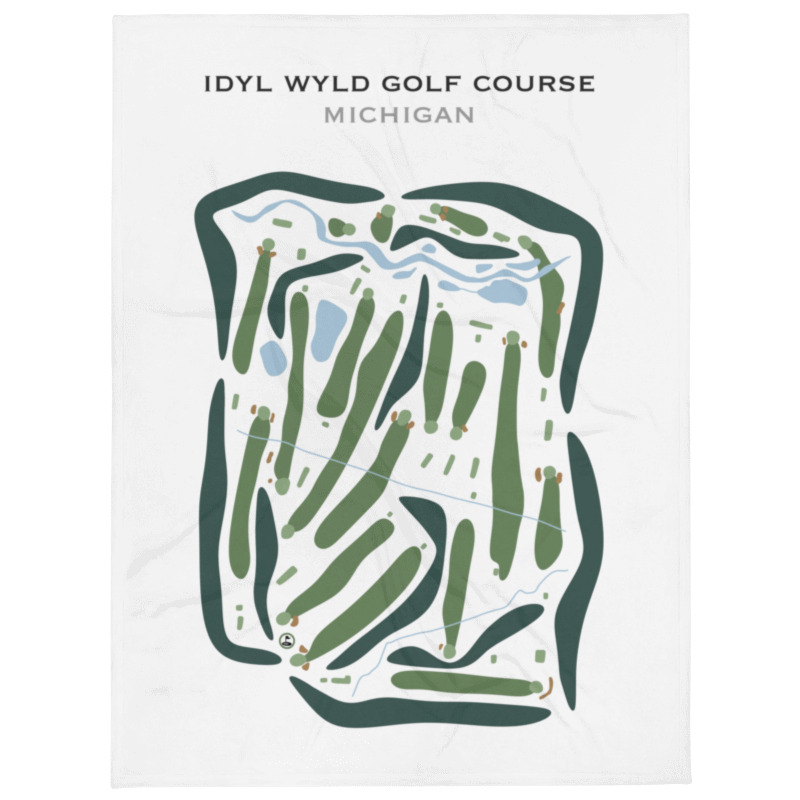 Idyl Wyld Golf Course, Michigan - Printed Golf Courses