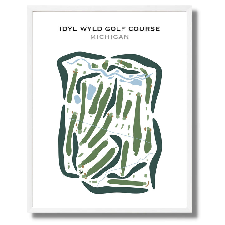 Idyl Wyld Golf Course, Michigan - Printed Golf Courses