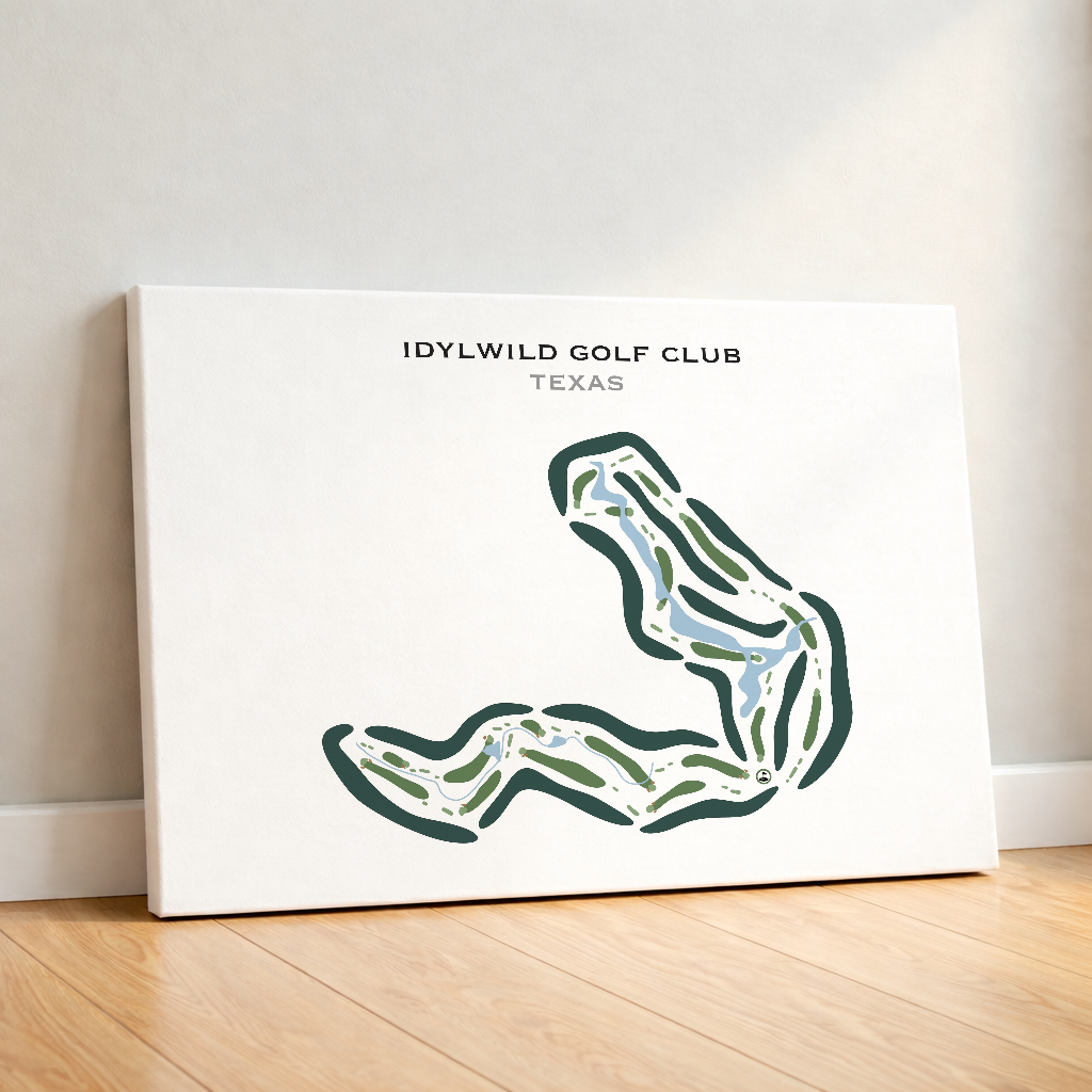 Idylwild Golf Club, Texas - Printed Golf Courses