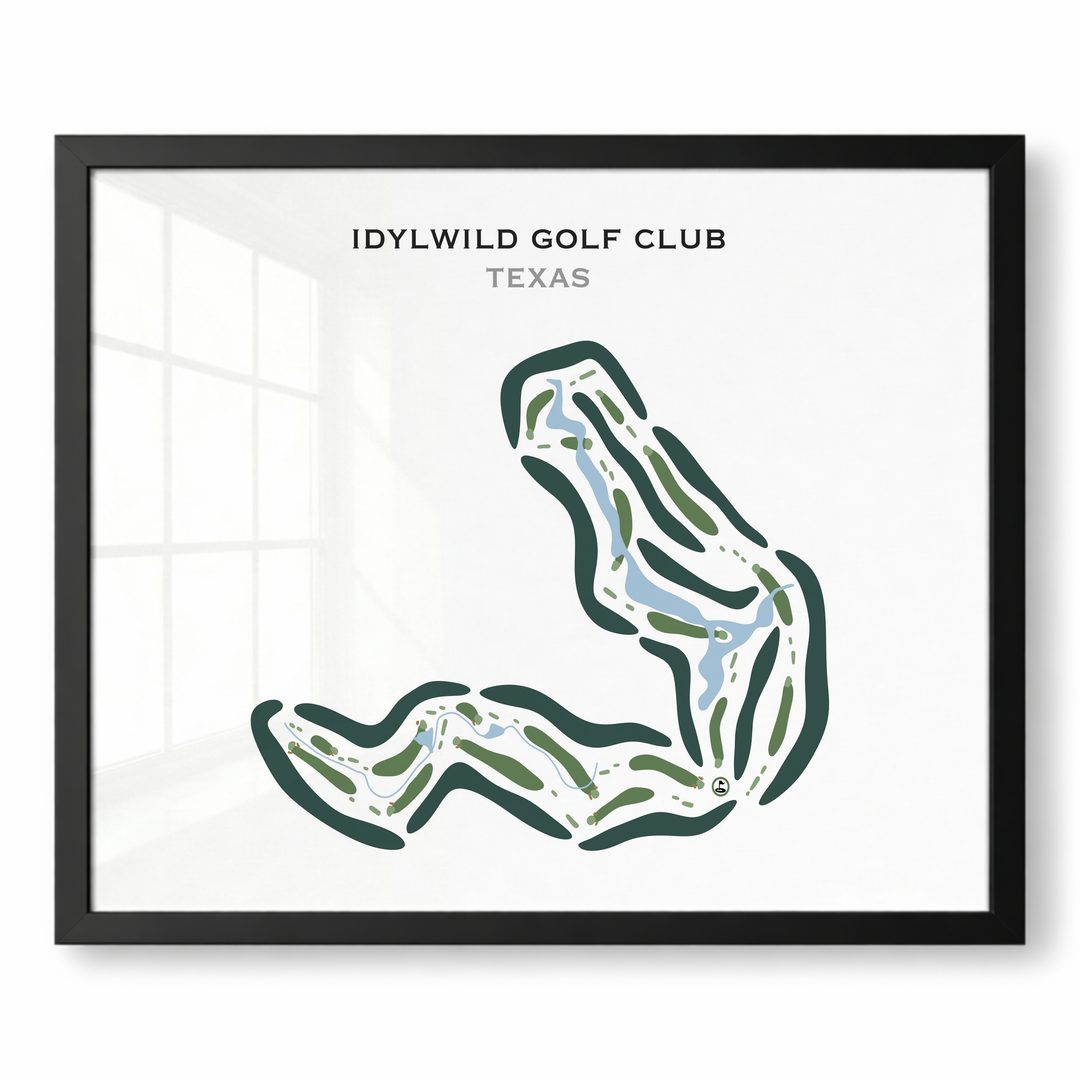 Idylwild Golf Club, Texas - Printed Golf Courses