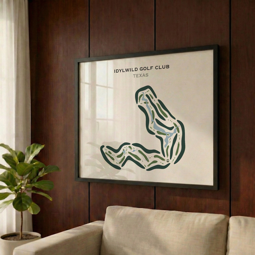 Idylwild Golf Club, Texas - Printed Golf Courses