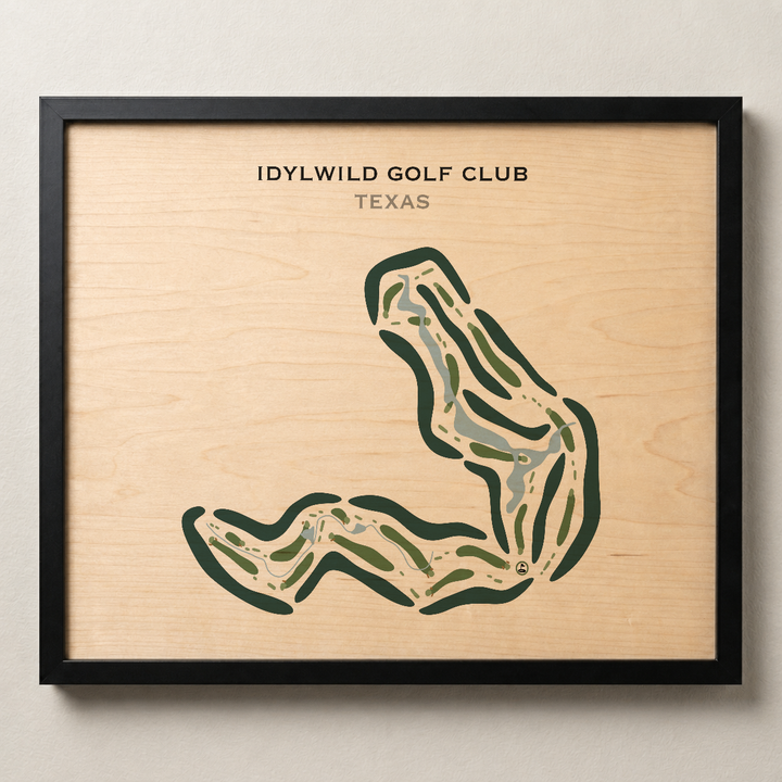Idylwild Golf Club, Texas - Printed Golf Courses