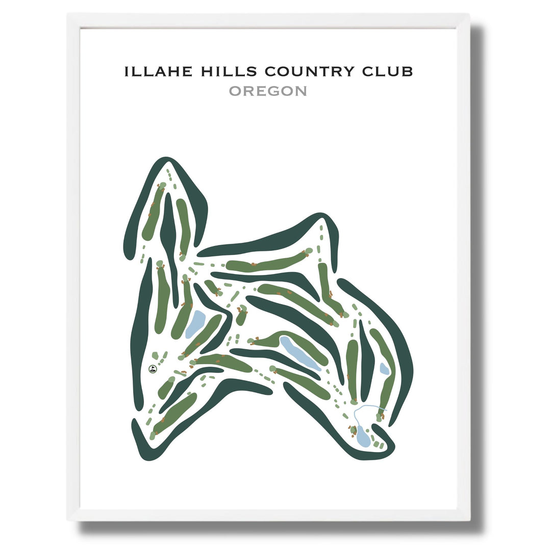 Illahe Hills Country Club, Oregon - Printed Golf Courses