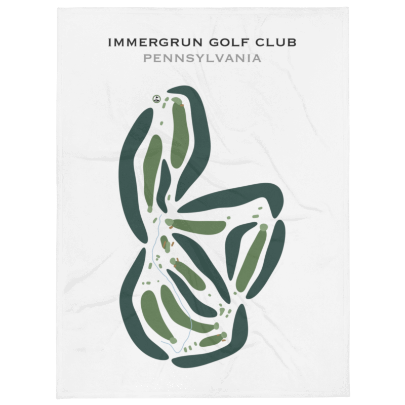 Immergrun Golf Club, Pennsylvania - Printed Golf Courses