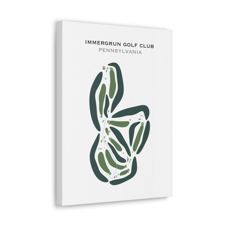 Immergrun Golf Club, Pennsylvania - Printed Golf Courses