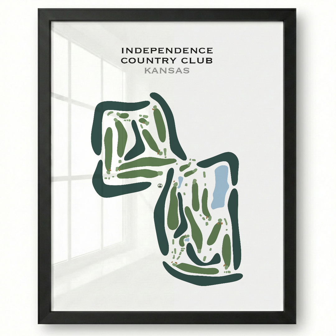 Independence Country Club, Kansas - Printed Golf Courses