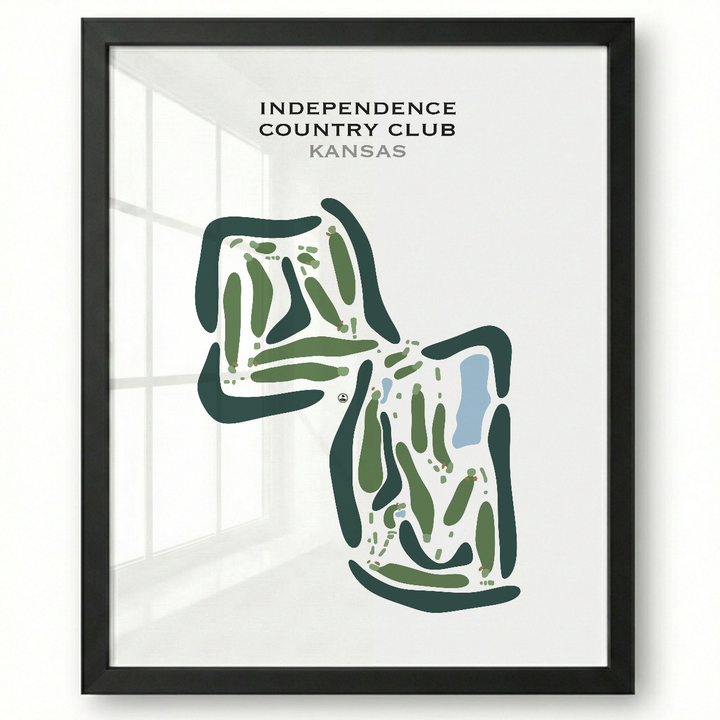 Independence Country Club, Kansas - Printed Golf Courses