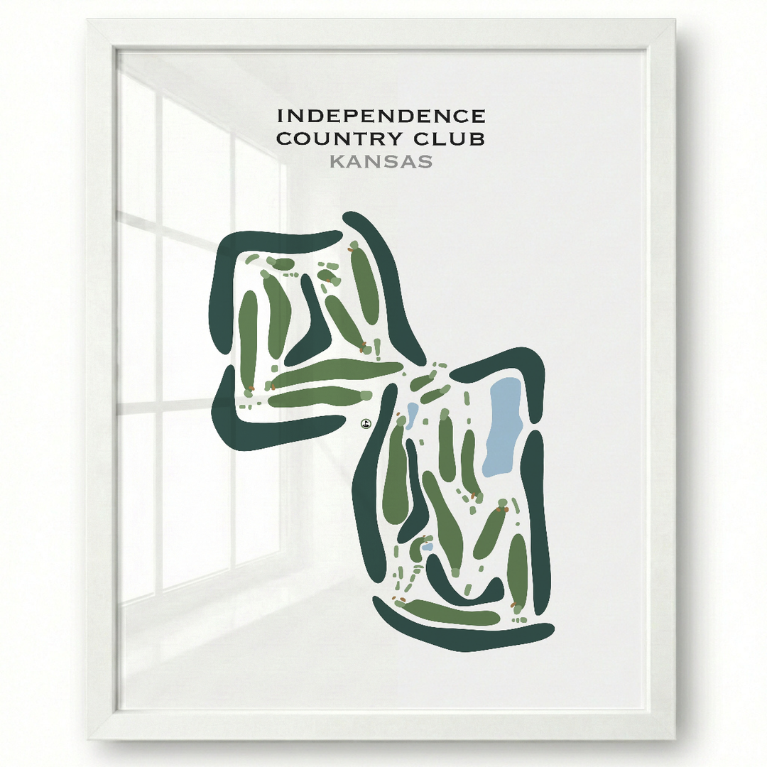 Independence Country Club, Kansas - Printed Golf Courses
