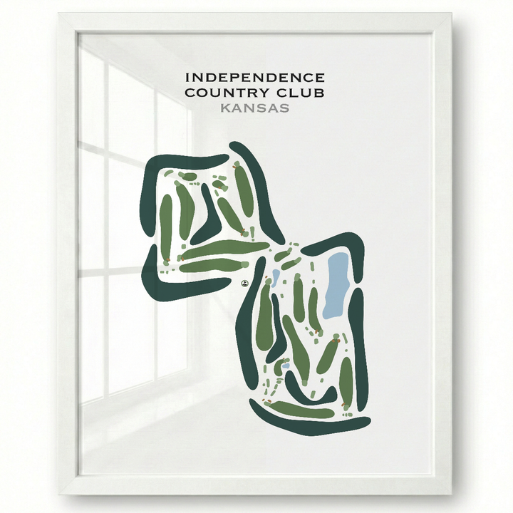 Independence Country Club, Kansas - Printed Golf Courses