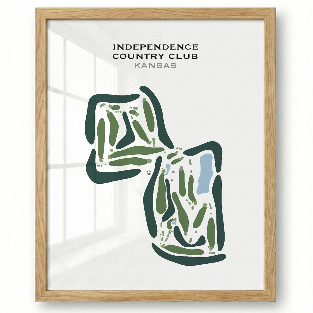 Independence Country Club, Kansas - Printed Golf Courses