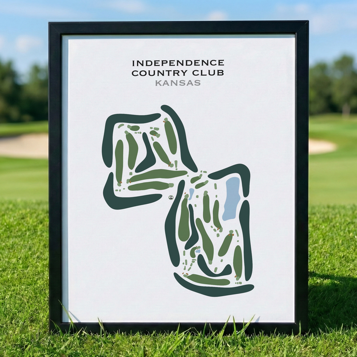Independence Country Club, Kansas - Printed Golf Courses