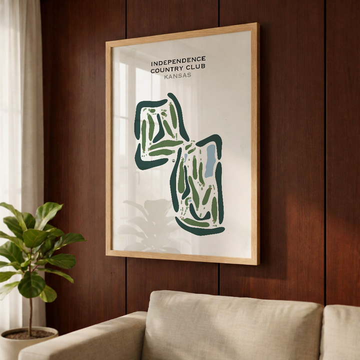 Independence Country Club, Kansas - Printed Golf Courses