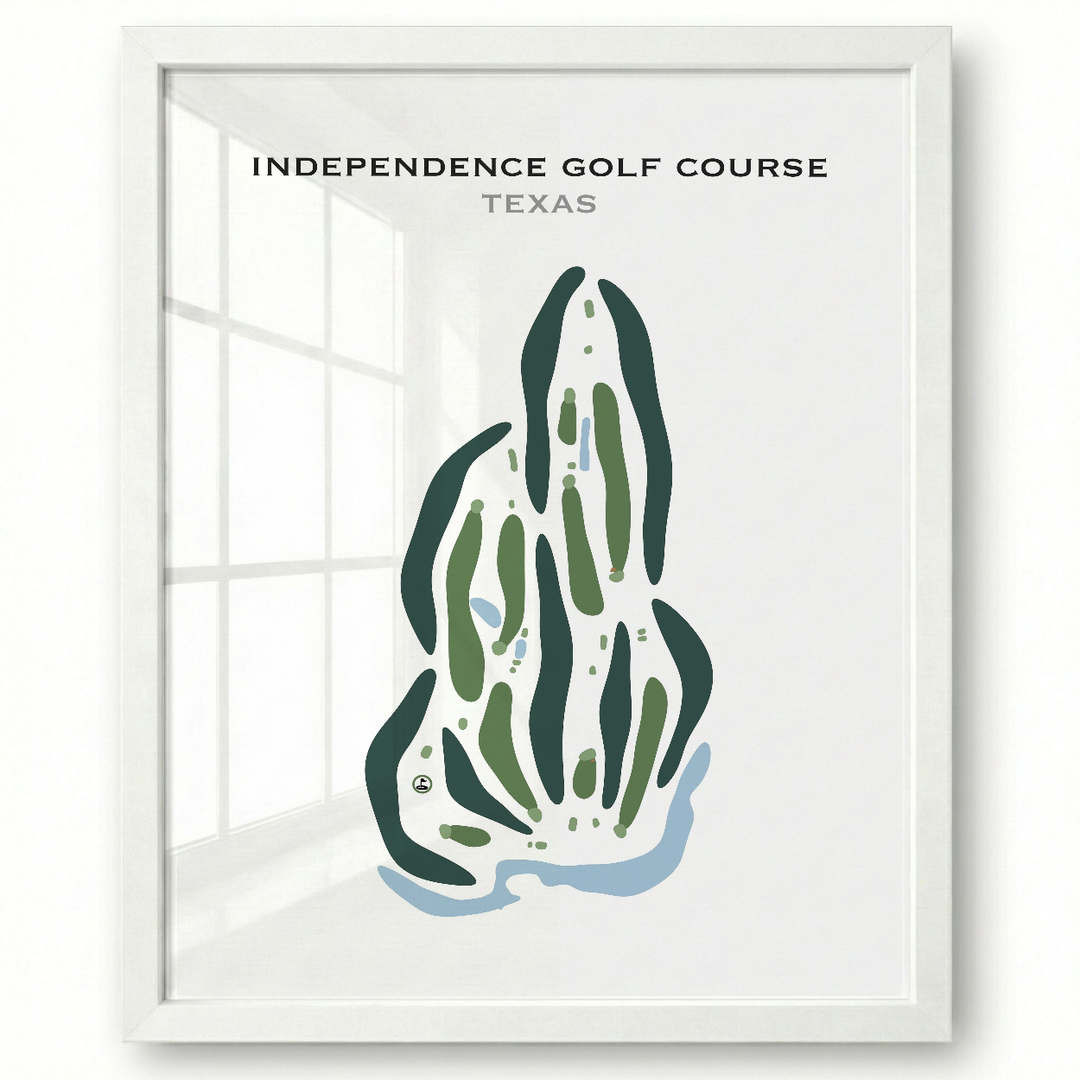 Independence Golf Course, Texas - Printed Golf Courses