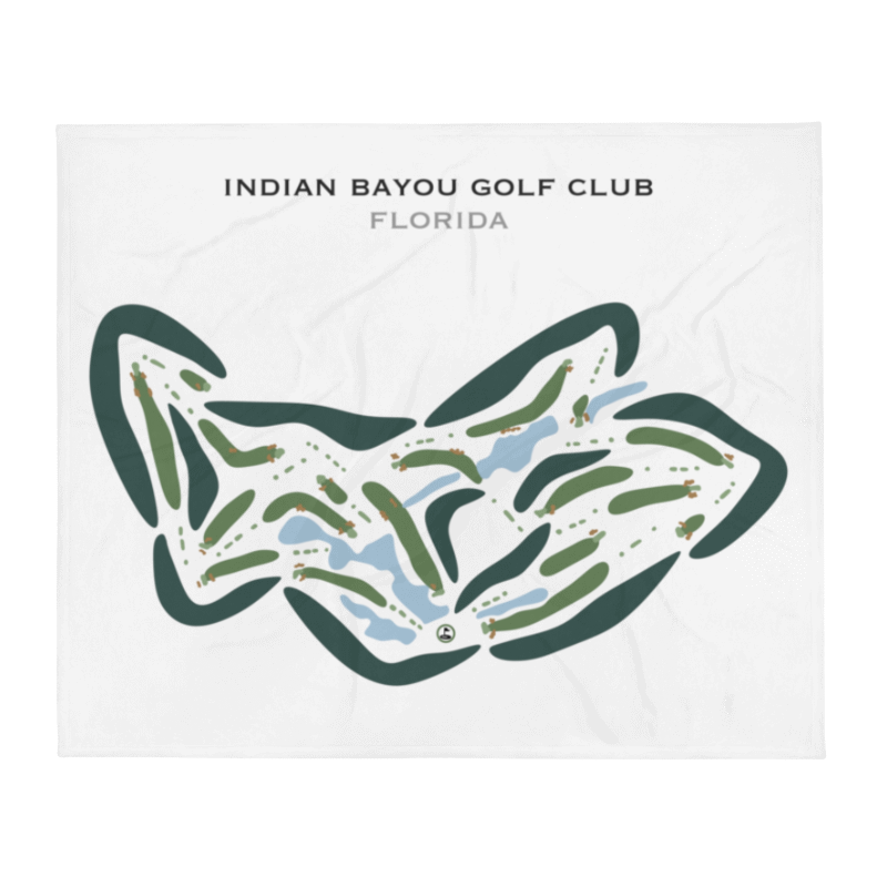 Indian Bayou Golf Club, Florida - Printed Golf Courses