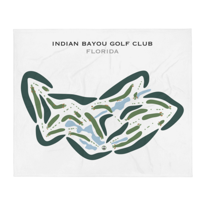 Indian Bayou Golf Club, Florida - Printed Golf Courses