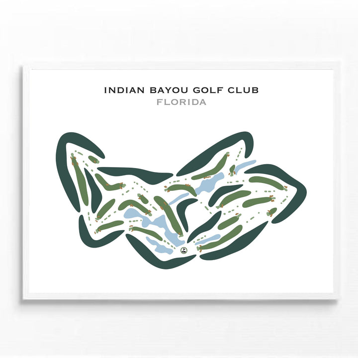 Indian Bayou Golf Club, Florida - Printed Golf Courses
