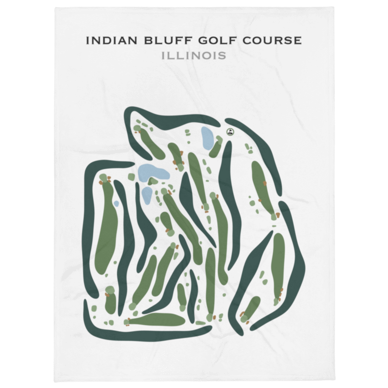 Indian Bluff Golf Course, Illinois - Printed Golf Courses