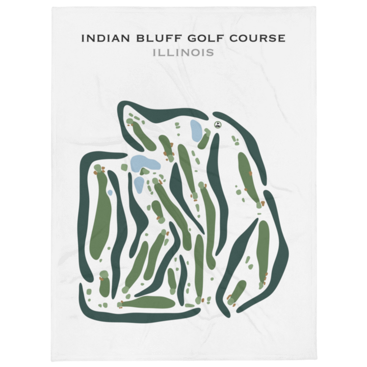 Indian Bluff Golf Course, Illinois - Printed Golf Courses