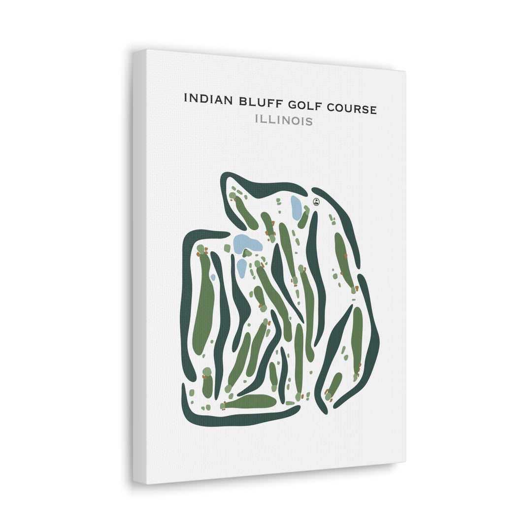 Indian Bluff Golf Course, Illinois - Printed Golf Courses