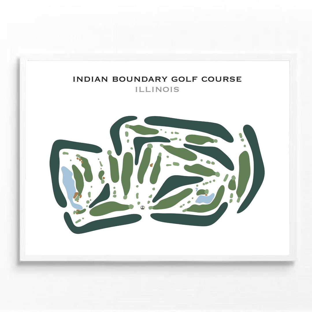 Indian Boundary Golf Course, Illinois - Printed Golf Courses