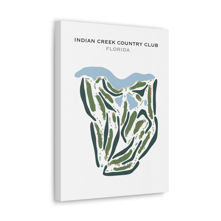 Indian Creek Country Club, Florida - Printed Golf Courses