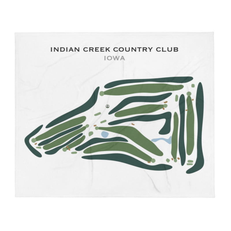 Indian Creek Country Club, Iowa - Printed Golf Course