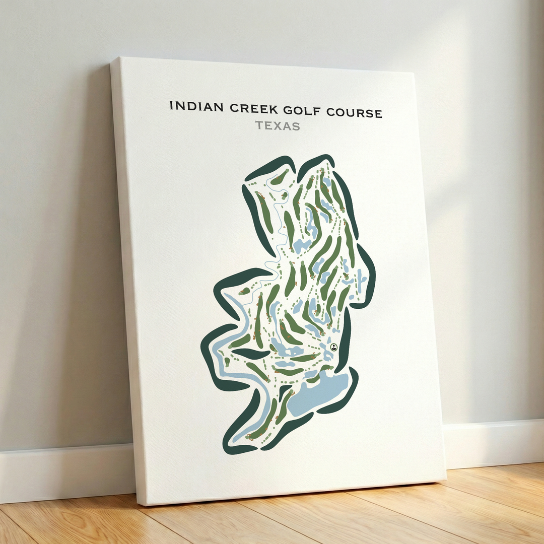 Indian Creek Golf Course, Texas - Printed Golf Courses