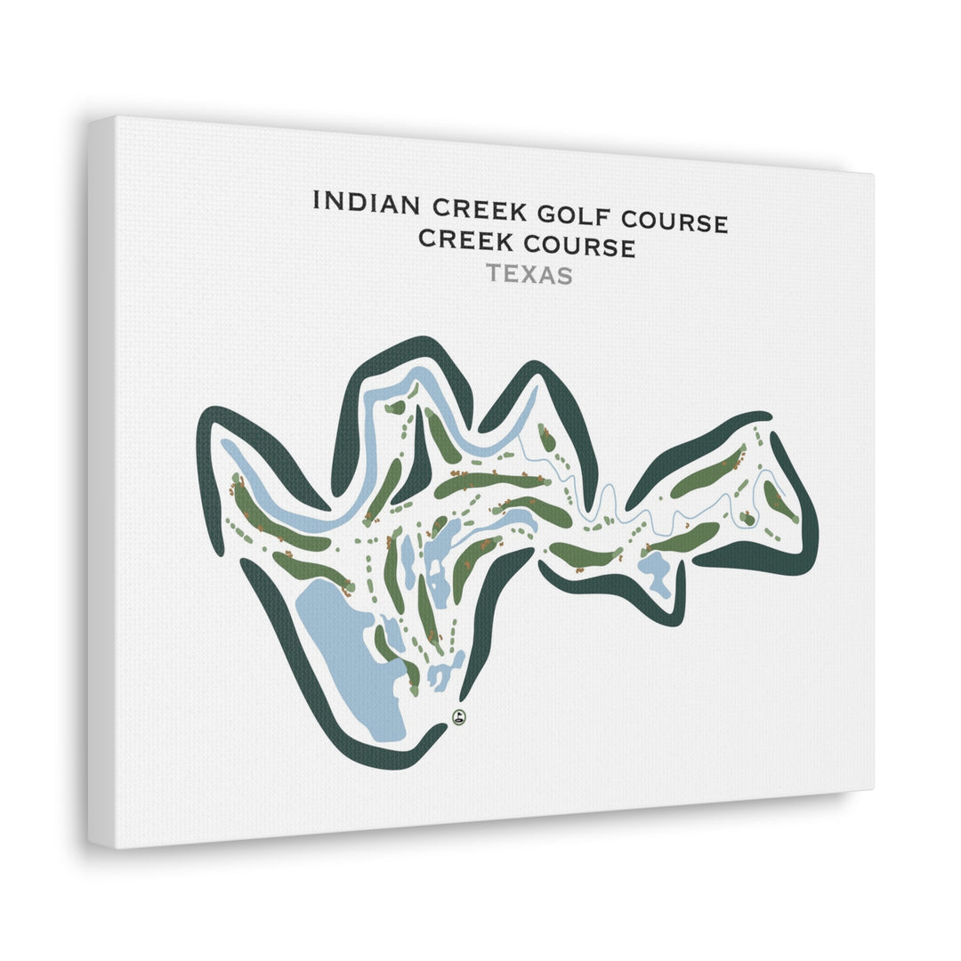 Indian Creek Golf Club - Creek Course, Texas - Printed Golf Courses