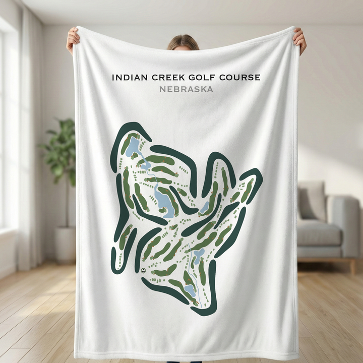 Indian Creek Golf Course, Nebraska - Printed Golf Courses