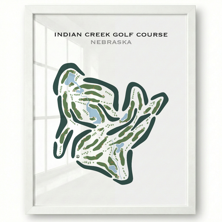 Indian Creek Golf Course, Nebraska - Printed Golf Courses