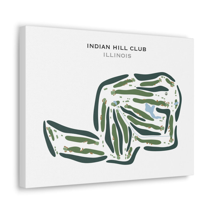 Indian Hill Club, Illinois - Printed Golf Course