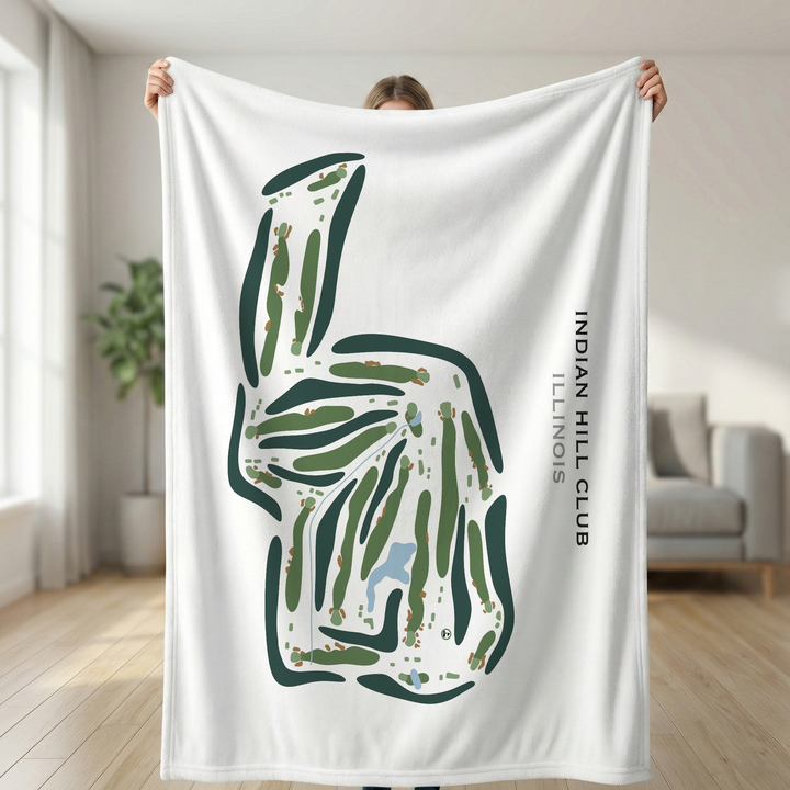 Indian Hill Club, Illinois - Printed Golf Course