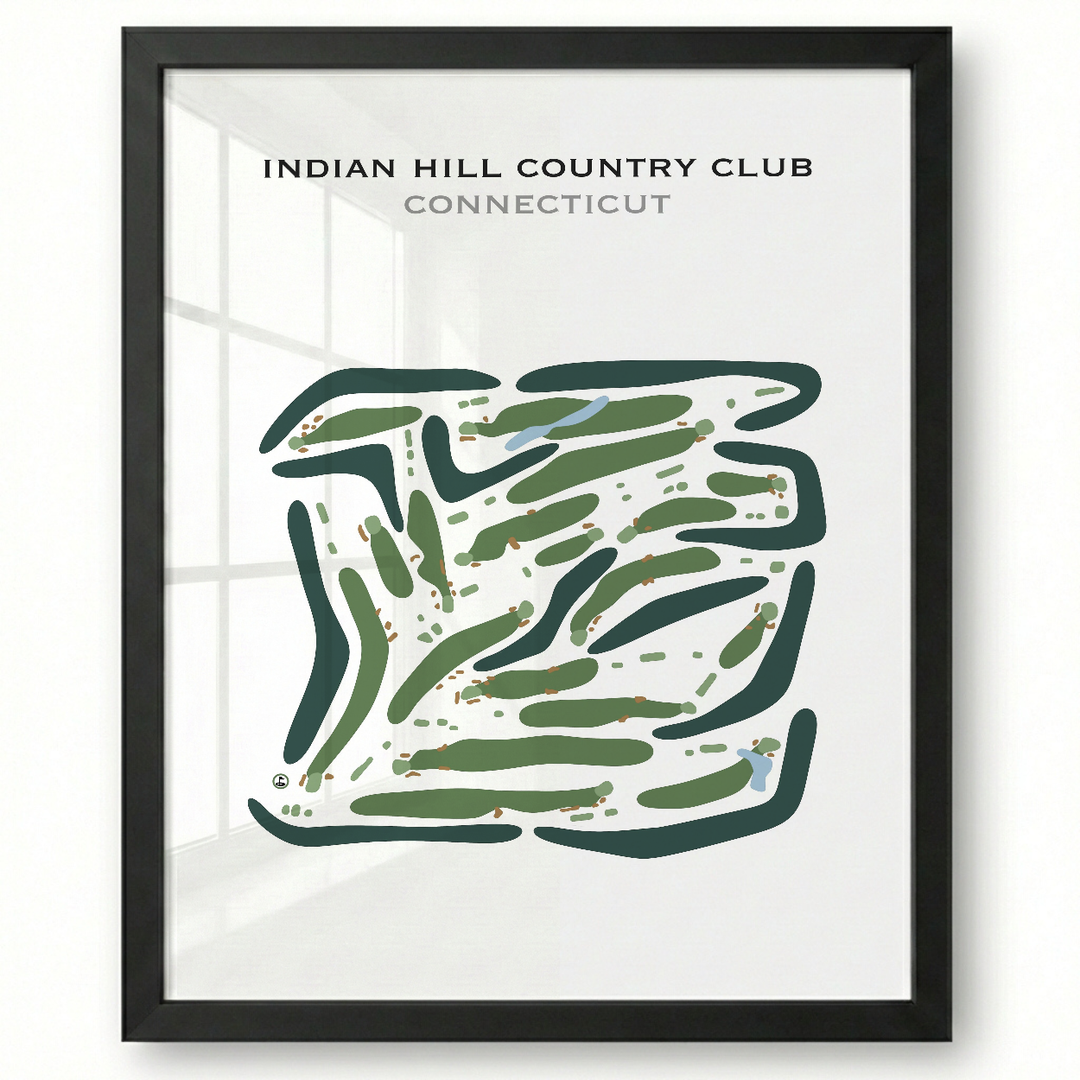 Indian Hill Country Club, Connecticut - Printed Golf Courses