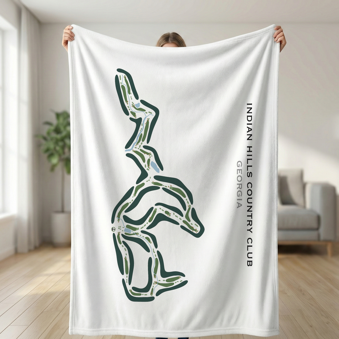 Indian Hills Country Club, Georgia - Printed Golf Courses