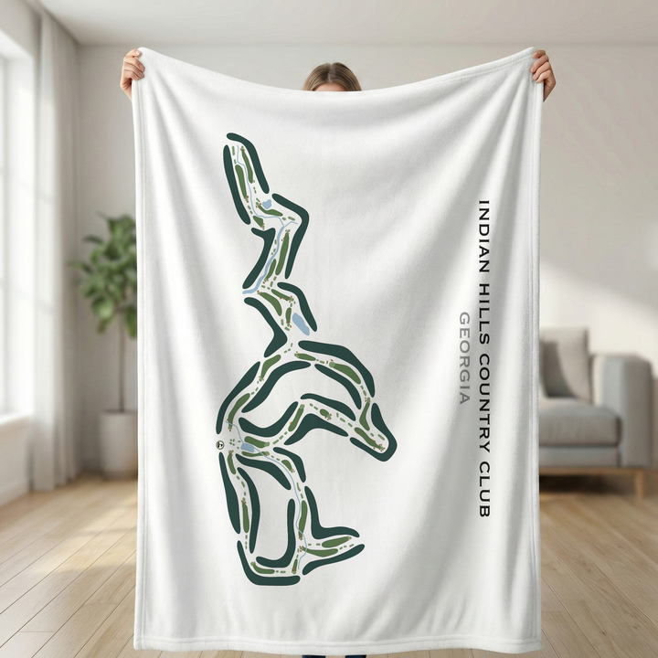 Indian Hills Country Club, Georgia - Printed Golf Courses