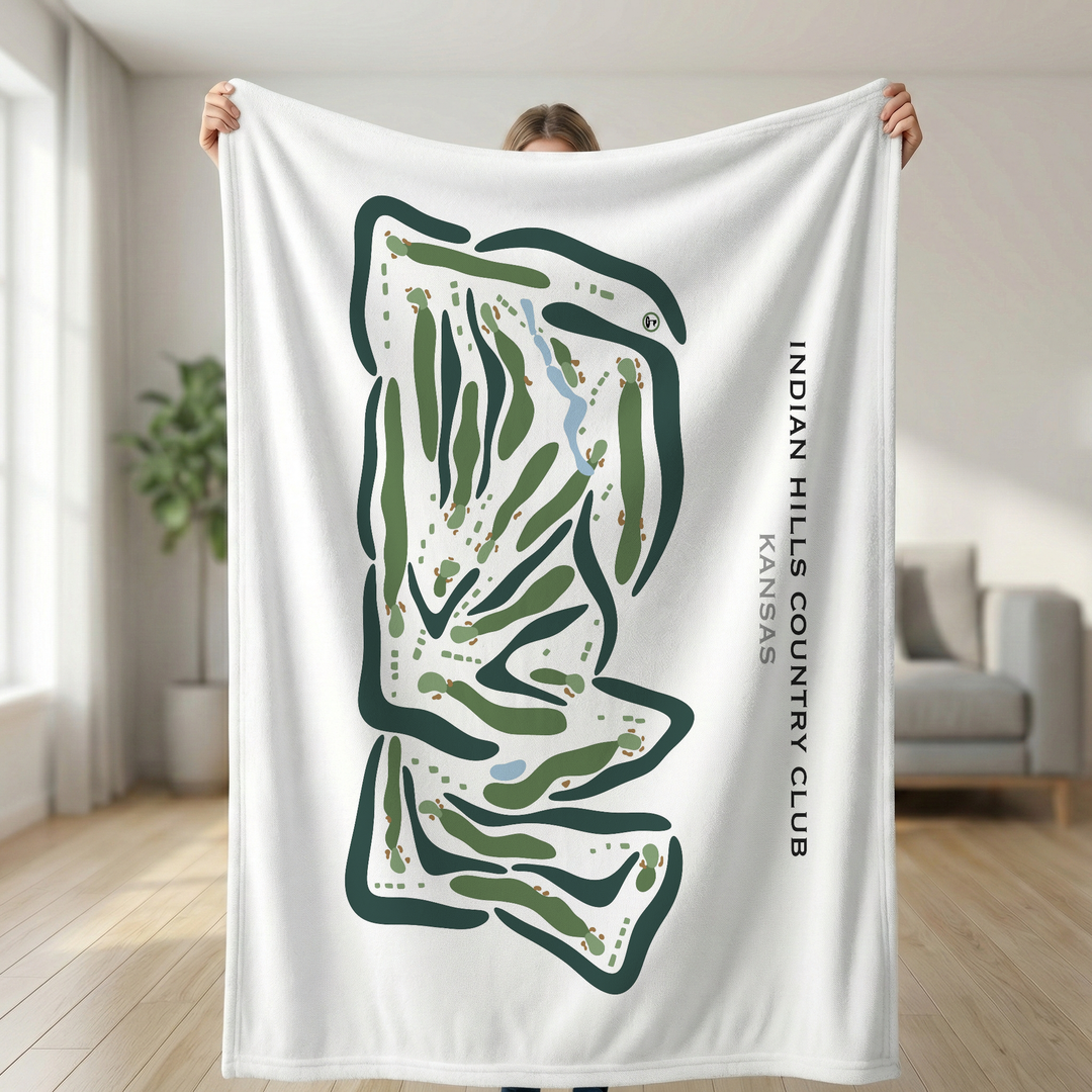 Indian Hills Country Club, Kansas - Printed Golf Courses