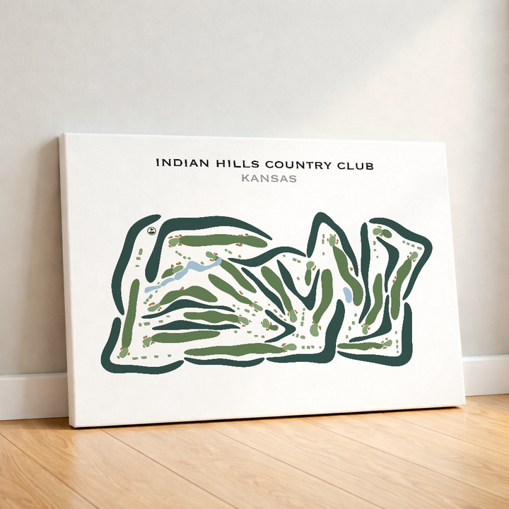 Indian Hills Country Club, Kansas - Printed Golf Courses